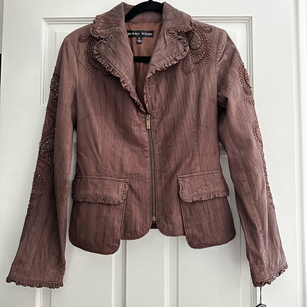 Blanc Noir leather jacket